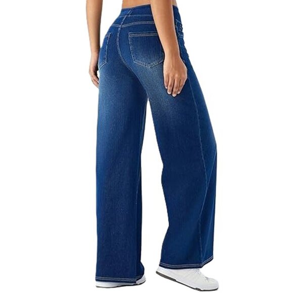 Women’s Girl's Stretchy Flare Jeggings High Rise Crossover Waist Pull On Size XS - Picture 2 of 6